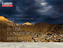 Tablet Screenshot of ladakhexpeditions.com